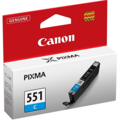 CANON CLI-551C INK CARTRIDGE CYAN STANDARD CAPACITY 330 PAGES 1-PACK - 6509B001