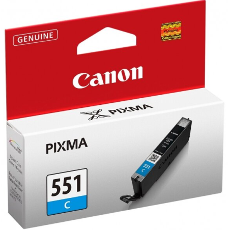 CANON CLI-551C INK CARTRIDGE CYAN STANDARD CAPACITY 330 PAGES 1-PACK - 6509B001