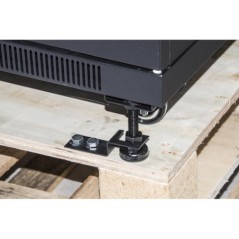 ARMADIO RACK 19 27U (A)1388 (L)600 (P)1000 COLORE NERO PORTA METALLO TRAFORATA