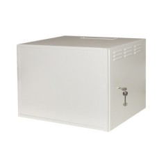 ARMADIO RACK 19" 6U PORTA IN FERRO ANTIVANDALISMO CON SERRATURA ANTIEFFRAZIONE GRIGIO CM 40X56X33 (PXLXA)