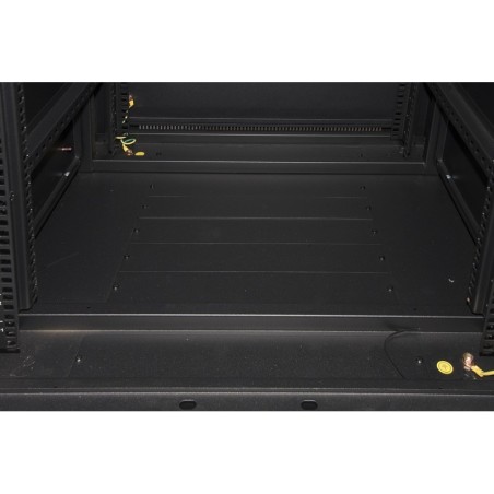 ARMADIO RACK 19" 42U (A)2055, (L)600, (P)600 COLORE NERO PORTA TRAFORATA