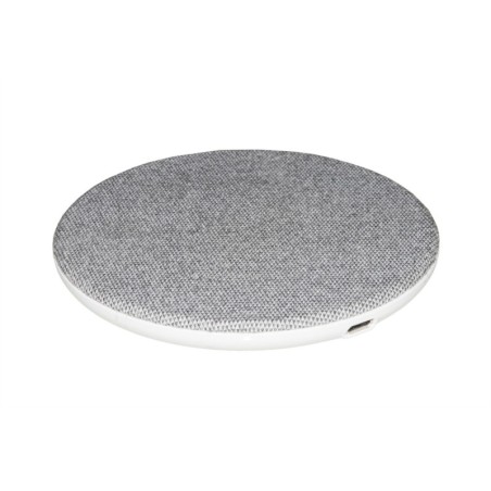 CARICABATTERIA WIRELESS PER SMARTPHONE A RICARICA RAPIDA SUPERFICIE IN TELA POTENZA 10 WATT