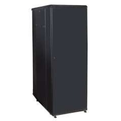 ARMADIO RACK 19" PER RETI 37U (A)1770, (L)600, (P)600 COLORE NERO PORTA VETRO