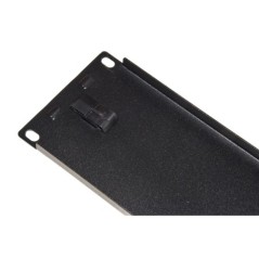 PANNELLO CIECO 2 UNITA' PER ARMADI RACK 19" COLORE NERO CHIUSURA A SCATTO