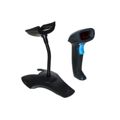 LETTORE CODICI A BARRE LASER WIRELESS CON RICEVITORE USB E SUPPORTO