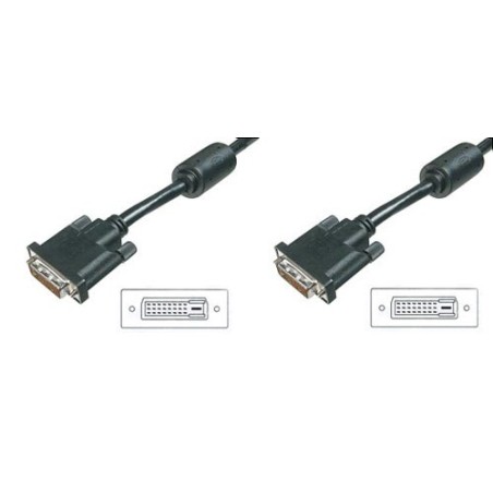 CAVO DVI-D 24+1 PER MONITOR MASCHIO/MASCHIO DUAL LINK MT 2 CON FERRITE