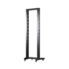 FRAME DI MONTAGGIO APERTO 19" 42 UNITA' CON 2 MONTANTI 600X600 MM COLORE NERO