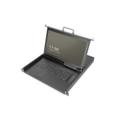 CONSOLE KVM MODULARE HD LCD CON TFT DA 17", CONNESSIONE KVM HDMI A 16 PORTE, TOUCHPAD, LAYOUT TASTIERA ITALIANA