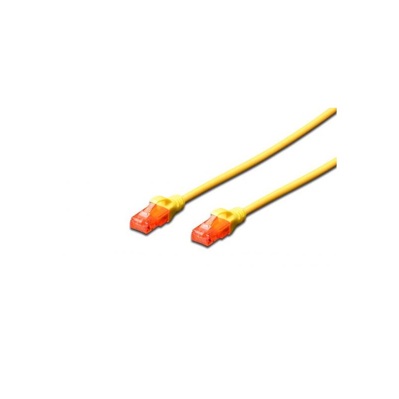 CAVO RETE UTP CAT 6 NON SCHERMATO MT 3 GIALLO