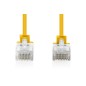 CAVO RETE CAT 6 U-UTP RAME LSZH SLIM 1.5 M, GIALLO