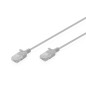 CAVO RETE CAT 6 U-UTP RAME LSZH SLIM 2 M, GRIGIO