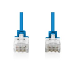 CAVO RETE CAT 6 U-UTP RAME LSZH SLIM 2 M, BLU, 10 PEZZI