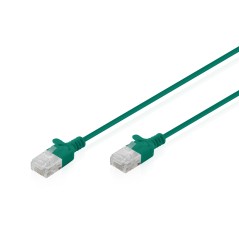 CAVO RETE CAT 6 U-UTP RAME LSZH SLIM 2 M, VERDE