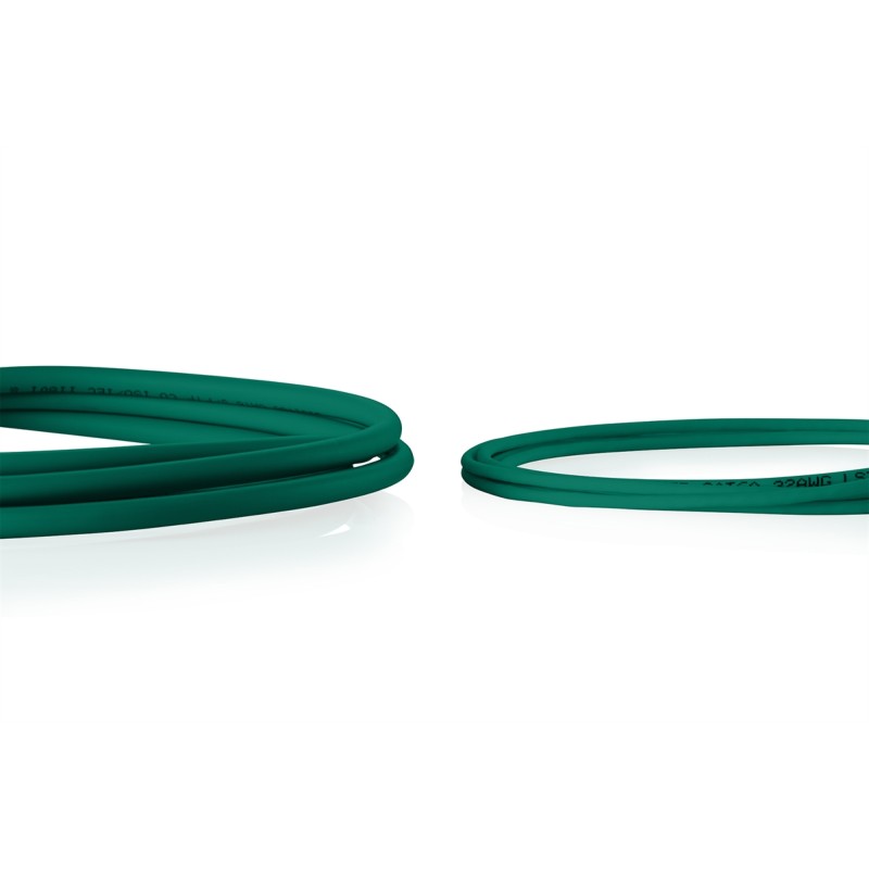 CAVO RETE CAT 6 U-UTP RAME LSZH SLIM 2 M, VERDE, 10 PEZZI