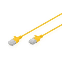 CAVO RETE CAT 6 U-UTP RAME LSZH SLIM 2 M, GIALLO