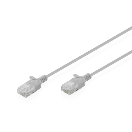 CAVO RETE CAT 6 U-UTP RAME LSZH SLIM 3 M, GRIGIO