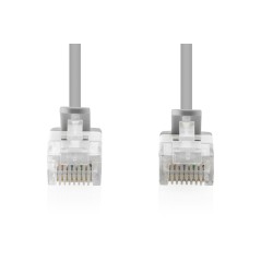 CAVO RETE CAT 6 U-UTP RAME LSZH SLIM 5 M, GRIGIO