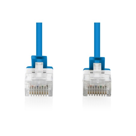 CAVO RETE CAT 6 U-UTP RAME LSZH SLIM 5 M, BLU