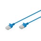 CAVO RETE CAT 6 U-UTP RAME LSZH SLIM 5 M, BLU