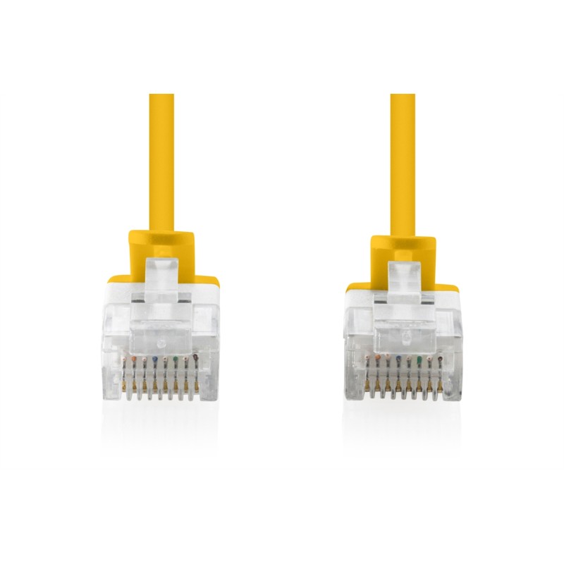 CAVO RETE CAT 6 U-UTP RAME LSZH SLIM 5 M, GIALLO
