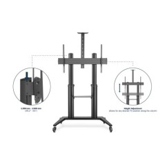 DIGITUS CARRELLO DI PRESENTAZIONE PER TV 70-120" MAX. 140 KG