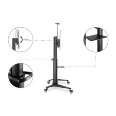 DIGITUS CARRELLO DI PRESENTAZIONE PER TV 70-120" MAX. 140 KG