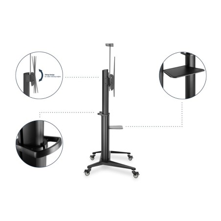 DIGITUS CARRELLO DI PRESENTAZIONE PER TV 70-120" MAX. 140 KG