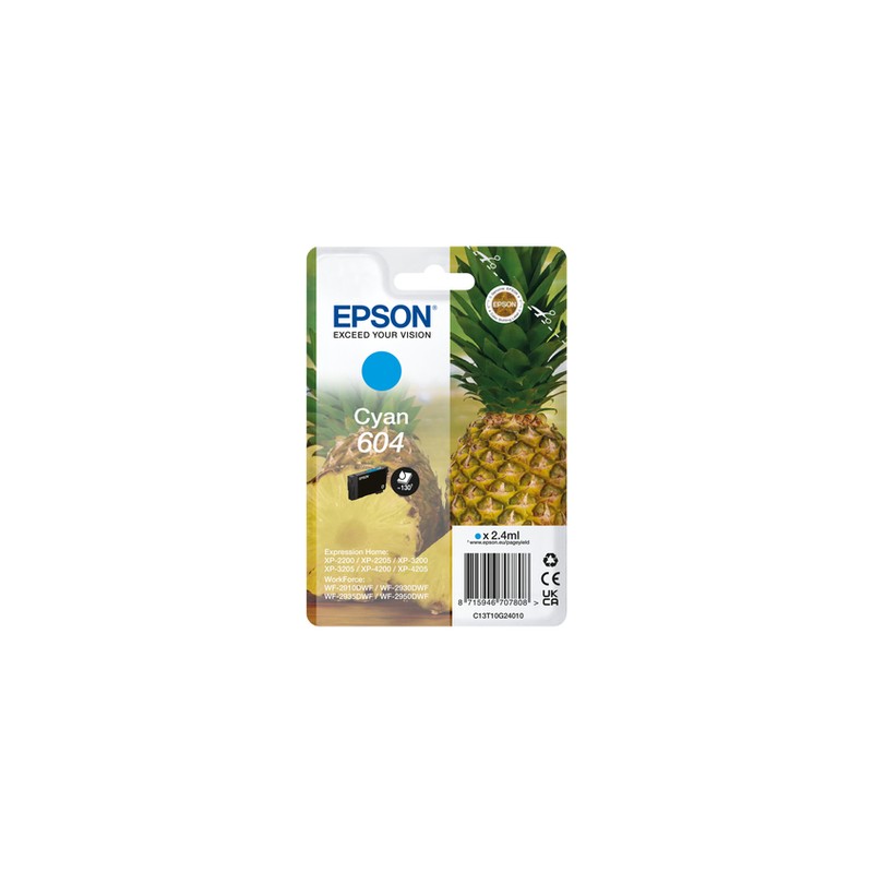 EPSON CART. INK CIANO, ANANAS 604