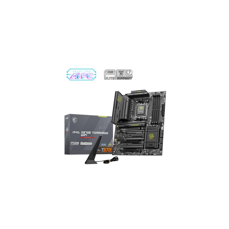 MSI MB AMD MAG X870E TOMAHAWK WIFI, ATX, AM5, DDR5, 3PCI-Ex16, 4SATA3