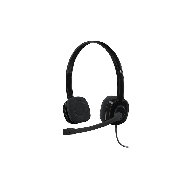 LOGITECH CUFFIE CON MICROFONO H151, JACK 3.5MM LOGITECH CUFFIE CON MICROFONO H151, JACK 3.5MM