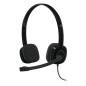 LOGITECH CUFFIE CON MICROFONO H151, JACK 3.5MM LOGITECH CUFFIE CON MICROFONO H151, JACK 3.5MM