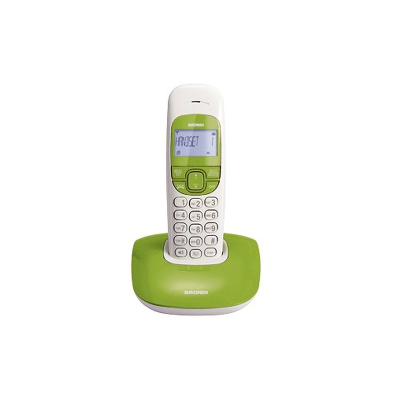 BRONDI TELEFONO CORDLESS NICE BIANCO/VERDE
