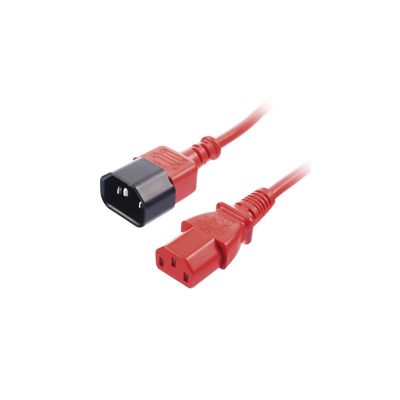 LINDY PROLUNGA IEC C-13 A C-14 ROSSO, 1M