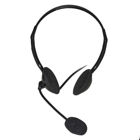 CUFFIA CON MICROFONO ORIENTABILE, CONNETTORE USB-C E CONTROLLO VOLUME
