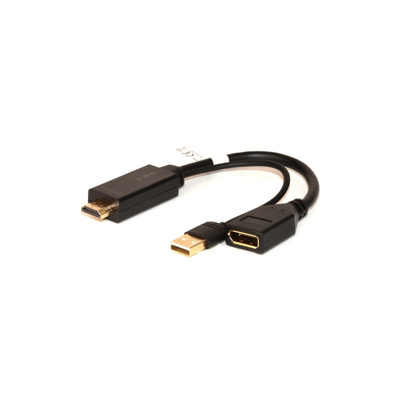 LINK ADATTATORE ATTIVO HDMI MAS - DISPLAYPORT 1.2 FEM E CONNETTORE USB 4K PER PC/NB HDMI A VIDEO DIS