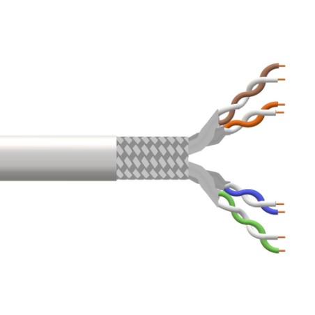 LINK CAVO SOLIDO SCHERMATO S/FTP PER RETI CATEGORIA 6A LSZH AWG23 IN RAME MATASSA MT 305 CLASSE CPR