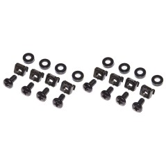 STAFFA 4U PER ARMADI 19" PER INSTALLAZIONE DISPOSITIVI SU GUIDA DIN RAIL COLORE NERO