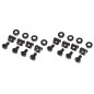 STAFFA 4U PER ARMADI 19" PER INSTALLAZIONE DISPOSITIVI SU GUIDA DIN RAIL COLORE NERO