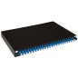 PANNELLO FIBRA OTTICA 19" CON 24 ADATTATORI LC DUPLEX SINGLEMODE PROFONDITA' 250 MM COLORE NERO