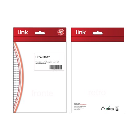 CAVO RETE CATEGORIA 6A NON SCHERMATO UTP AWG24 COLORE GIALLO HALOGENFREE MT 10