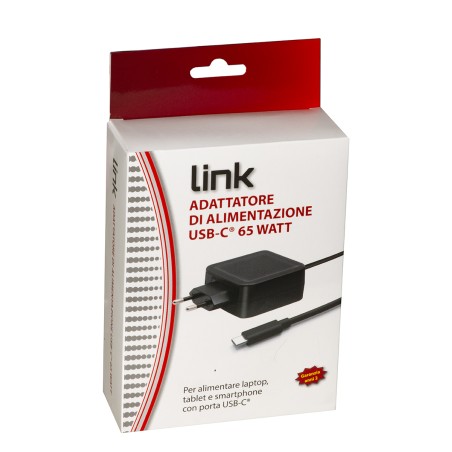 ADATTATORE DI ALIMENTAZIONE USB-C¨ 65 WATT PER SMARTPHONE, NOTEBOOK, TABLET, POWER BANK
