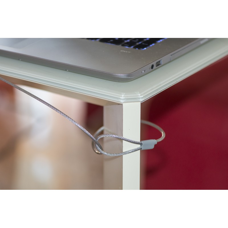 CAVO DI SICUREZZA PER NOTEBOOK CON COMBINAZIONE MT. 1,50