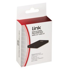 BOX ESTERNO USB 2.0 PER HDD SATA 2,5" FINO A 9,5 MM DI SPESSORE