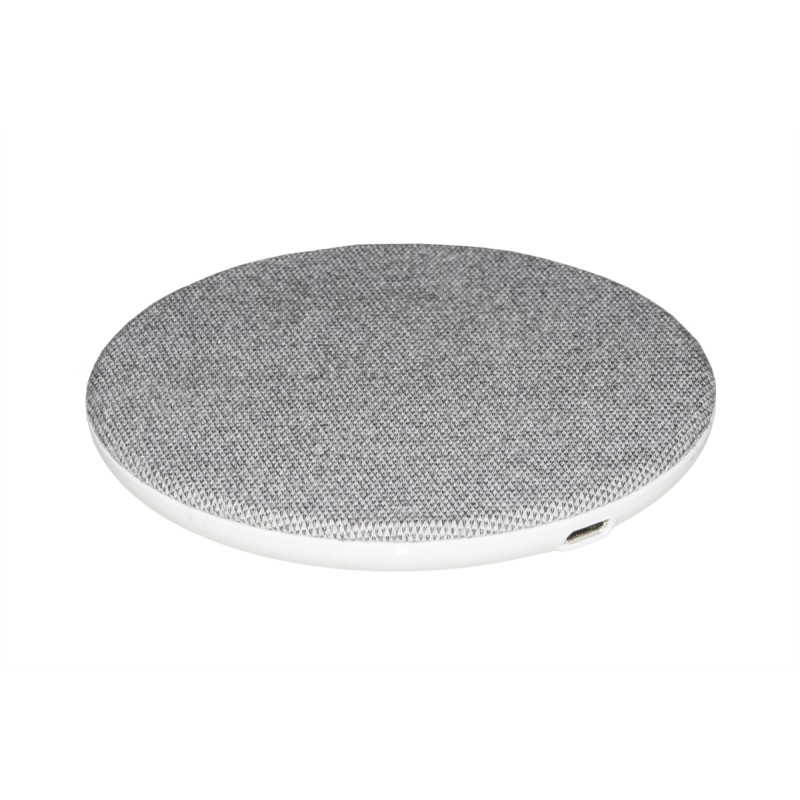 CARICABATTERIA WIRELESS PER SMARTPHONE A RICARICA RAPIDA SUPERFICIE IN TELA POTENZA 10 WATT