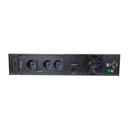 GRUPPO DI CONTINUITA' ONLINE RACK 1000VA/1000W CON 3 PRESE SCHUKO, CON SLOT SNMP