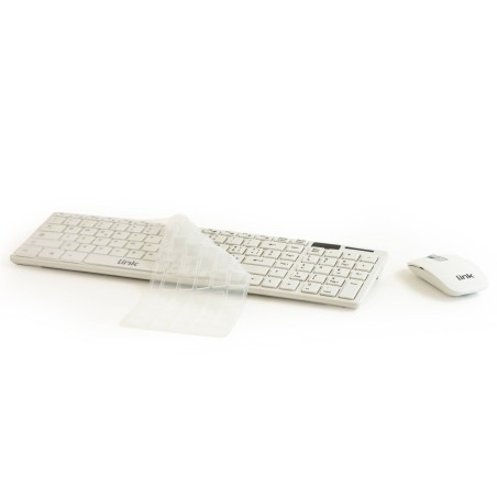 TASTIERA ITALIANA SLIM E MOUSE COMBO WIRELESS BIANCA