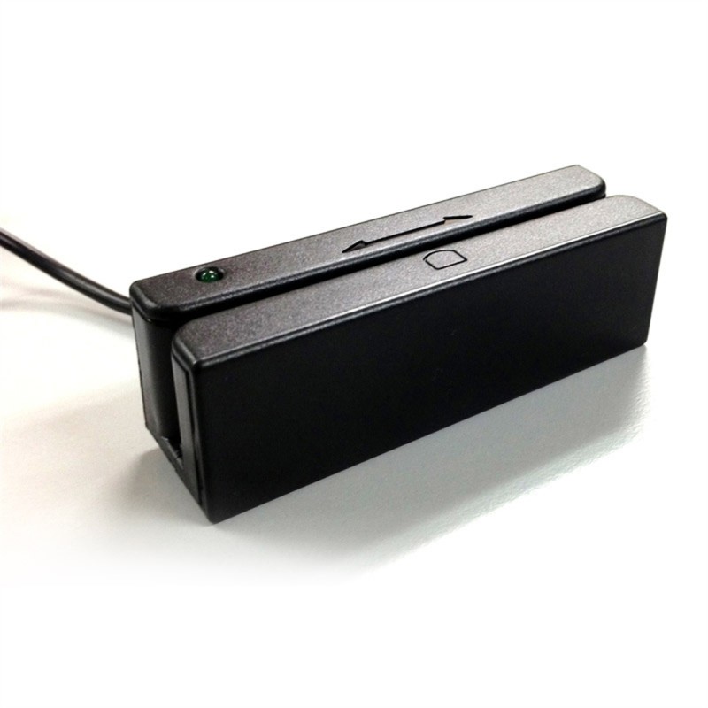 LETTORE BADGE (CARD A BANDA MAGNETICA) ISO 7811 CONNETTORE USB A 3 TRACCE