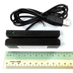 LETTORE BADGE (CARD A BANDA MAGNETICA) ISO 7811 CONNETTORE USB A 3 TRACCE