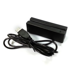 LETTORE BADGE (CARD A BANDA MAGNETICA) ISO 7811 CONNETTORE USB A 3 TRACCE