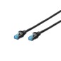 CAVO RETE FTP CAT. 5E SCHERMATO - LUNGHEZZA MT. 5 - COLORE NERO